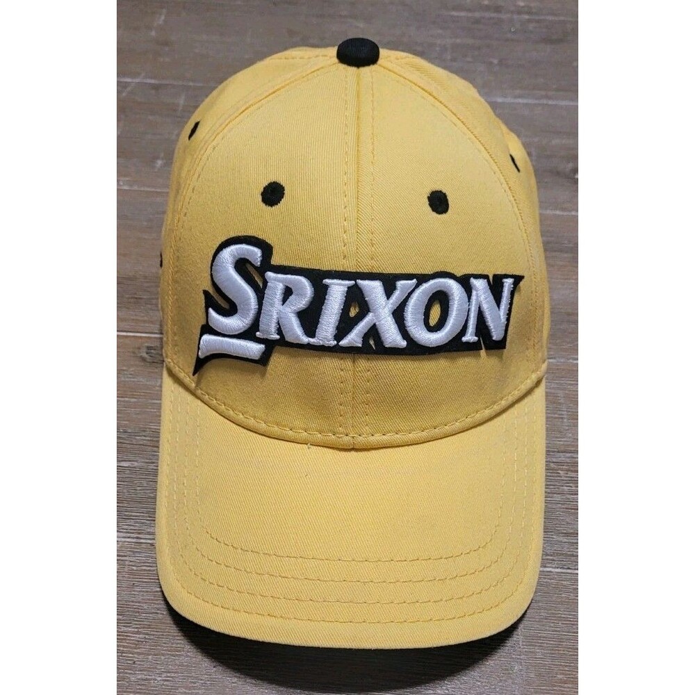 Srixon Yellow Golf Hat Adjustable Strapback Cap  Z-URS Z-URC Golfing Balls